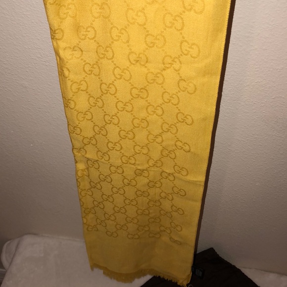 yellow gucci scarf